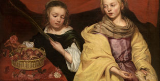 Michaelina Wautier, Two Girls as Saints Agnes and Dorothy, Royal Museum of Fine Arts Antwerp (KMSKA) © Royal Museum of Fine Arts Antwerp www.lukasweb.be - Art in Flanders, photo Hugo Maertens