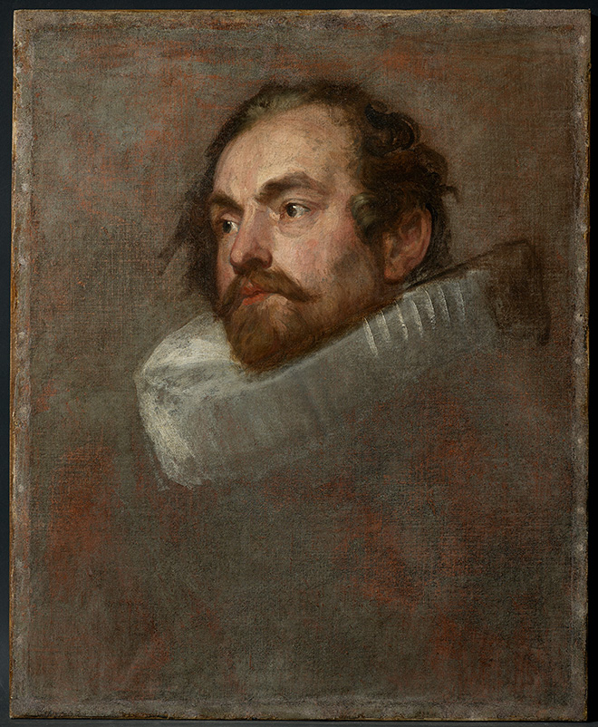 Anthony van Dyck, Head Study for the Portrait of an Alderman, Private collection, on loan to the Rubenshuis, Antwerp © Collectie Stad Antwerpen, photo:  KIK-IRPA, Brussels