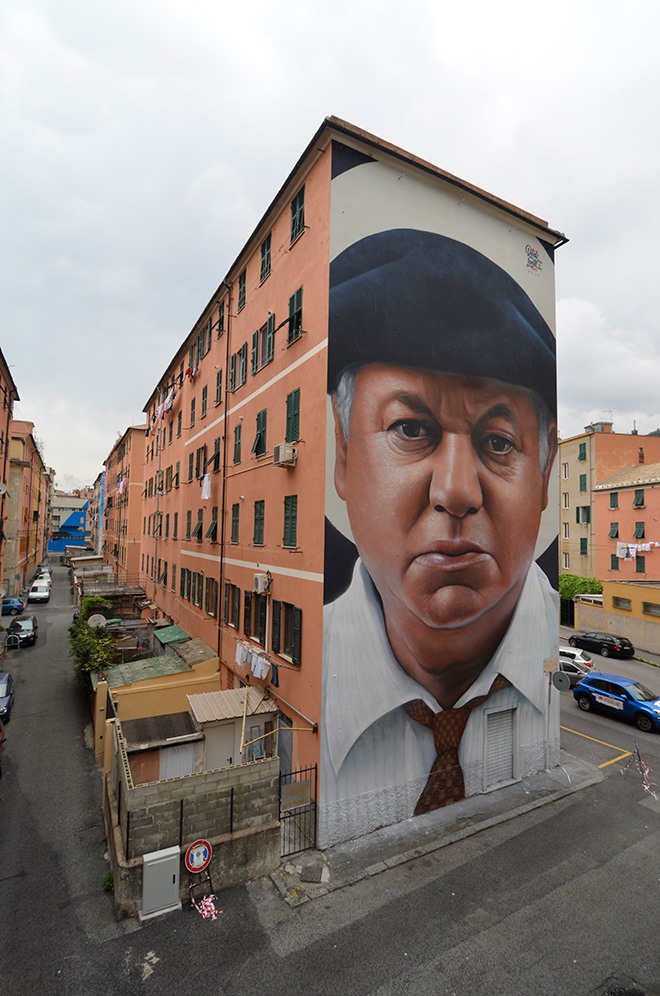 Rosk & Loste, ON THE WALL project - Riqualificazione urbana a Genova Certosa