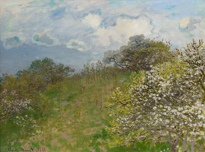 Claude Monet - La primavera, 1875, olio su tela, 58 x 78,5 cm.