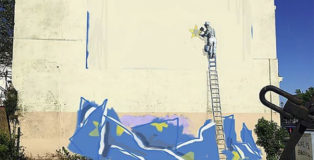 Dover: Banksy - La Brexit e il nuovo murale dipinto su quello cancellato