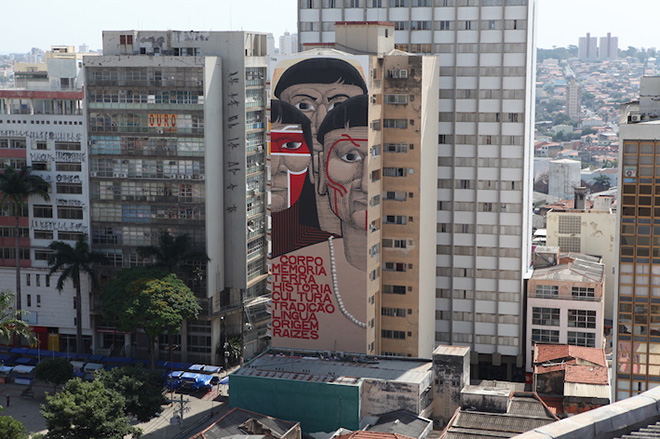 Nunca, Mural, 2017 - Courtesy of Frestas - Art Triennal in Sorocaba, Brazil