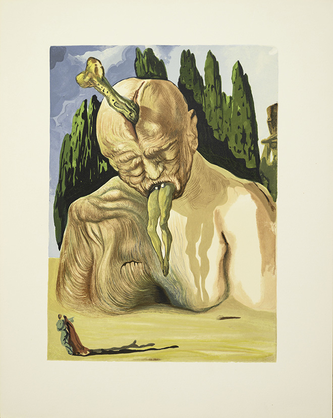 Salvador Dalí - La divina commedia (Canto Inferno) - serie completa 100 xilografie cm 33 x 26 1960-63