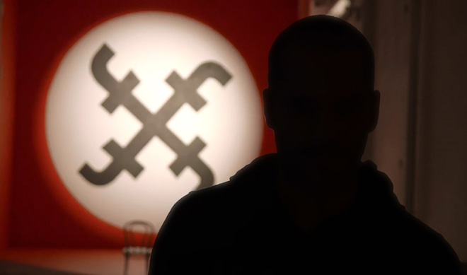 Biancoshock - Social Reich, NUART Festival, Stavanger, Norway, 2014, frame video by Frank Shortt