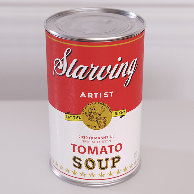 Sebastian Errazuriz - Starving Artist Soup Can