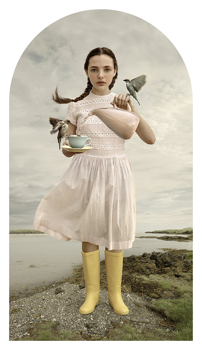 Tom Chambers - Tea For Two, From the series Tales of Heroines (Photomontage, archival pigment print), Particular Merit Mention, AAP Magazine 10 Portrait