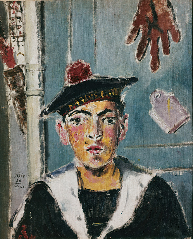 Filippo de Pisis - Il marinaio francese, 1930. Olio su tela, 60 × 50 cm Collezione privata. © Filippo de Pisis by SIAE 2019