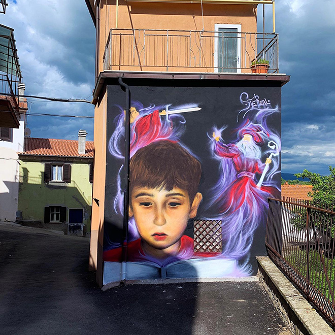 SteReal - Murale, Sant’Angelo di Roccalvecce (VT), 2020