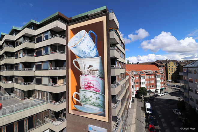 Leon Keer – “Shattering”, street art in 3D e realtà aumentata