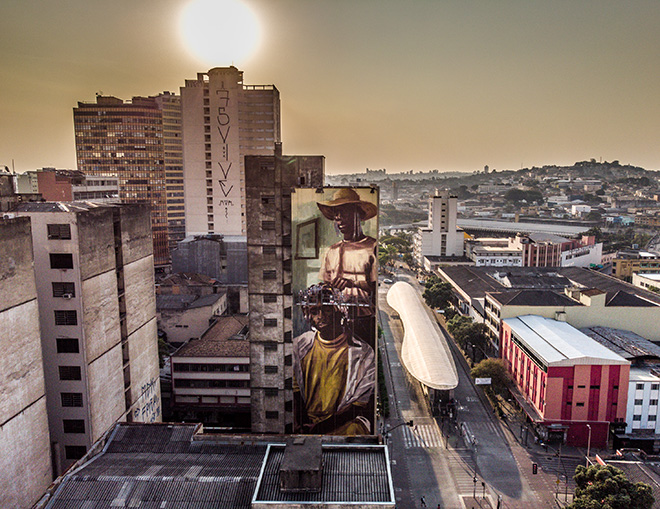 Diego Mouro - Mural for CURA - Urban Art Circuit, Belo Horizonte (Brazil). photo credit: Instagrafite