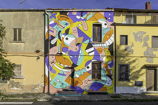 Ironmould - Little world, AppARTEngo, murale a Stigliano (MT), Italy