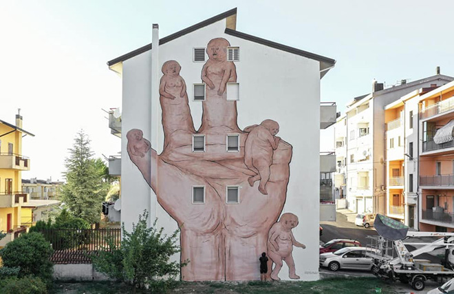 NemO's - Nessuno, AppARTEngo, murale a Stigliano (MT), Italy