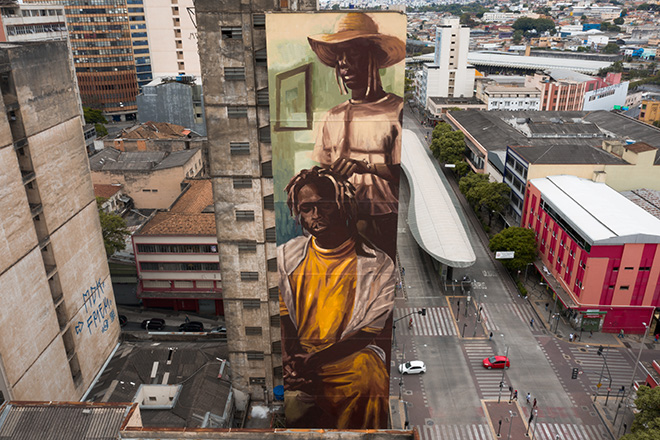 Diego Mouro - Mural for CURA - Urban Art Circuit, Belo Horizonte (Brazil). photo credit: Caio Flavio