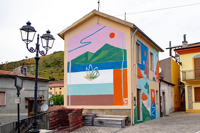 Gamze - murale a Gorgoglione (MT), ARTE CON E PER LE DONNE, AppARTEngo Festival 2021