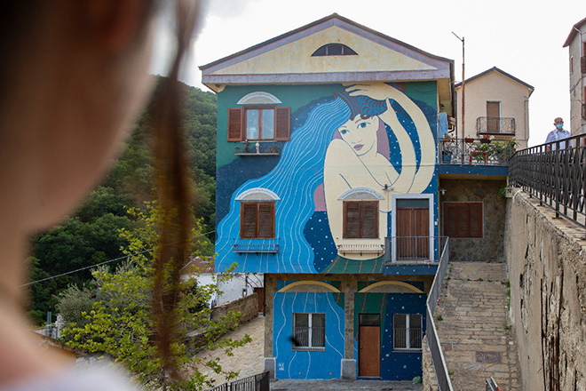 Nian - murale a Gorgoglione (MT), ARTE CON E PER LE DONNE, AppARTEngo Festival 2021