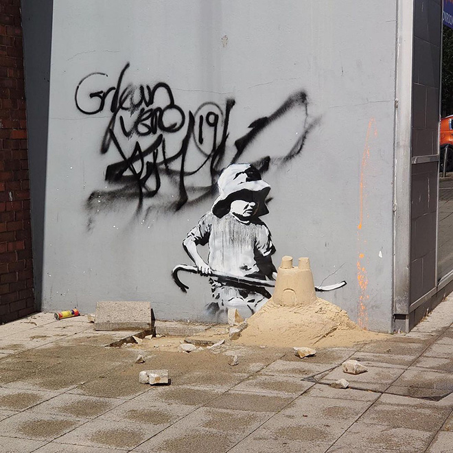 Banksy - Stencil, London Road North and Regent Road, Lowestoft, UK