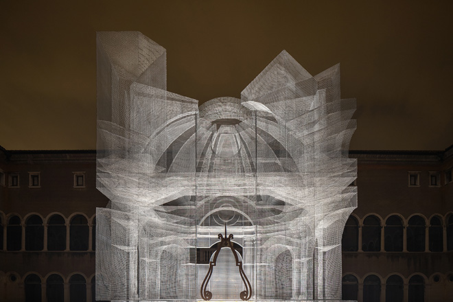 Edoardo Tresoldi - Sacral, installazione, Mar Museo d’Arte della città di Ravenna. photo credit: © Roberto Conte