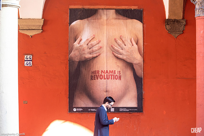 CHEAP - Her name is Revolution, poster art, Bologna. photo credit: Margherita Caprilli