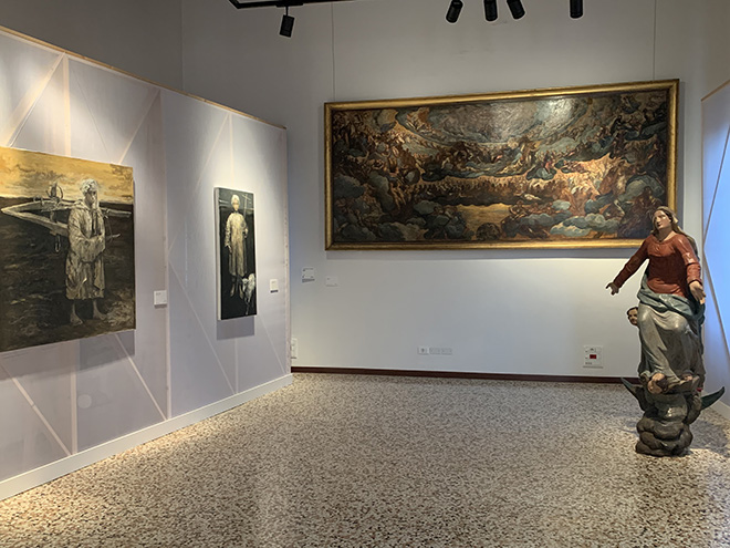 Cen Long - Invisible Passages, installation view, Scala Contarini del Bovolo a Venezia