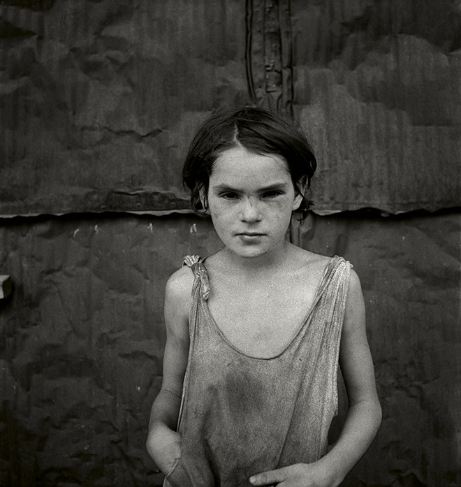 Dorothea Lange - Piccolo abitante di Shacktown, Oklahoma City Oklahoma. 1936. The New York Public Library | Library of Congress Prints and Photographs Division Washington