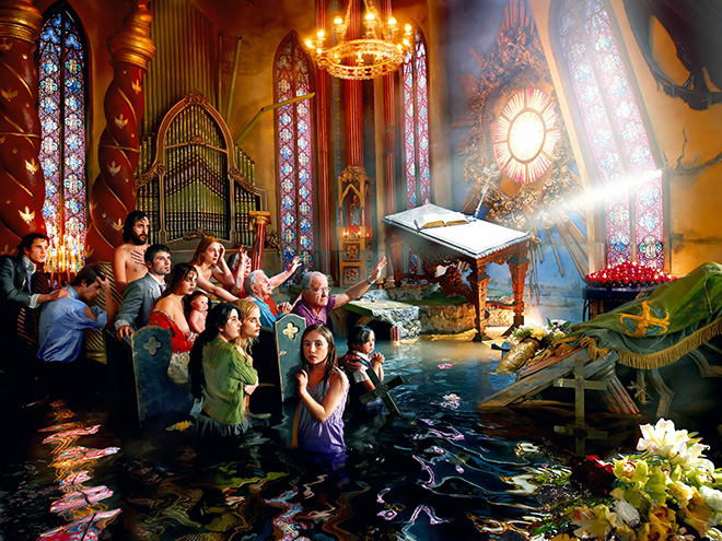 David LaChapelle - After the Deluge Cathedral, Los Angeles, 2007. ©David LaChapelle