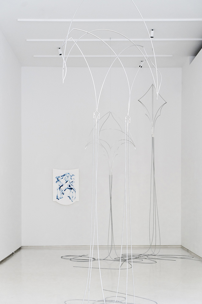Speak to Me in a Floating Way - Il viaggio nel vuoto di Carlo Cossignani, installation view, Tempesta Gallery, Milano