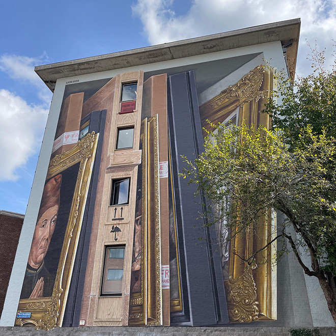 Leon Keer - 3D Mural with Augmented Reality, Leuven (Belgium)