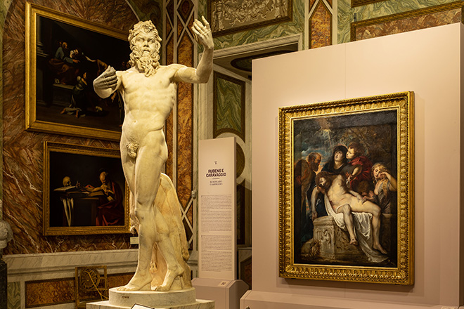 Peter Paul Rubens, Compianto su Cristo morto. Installation view. Galleria Borghese. Photo credit: A. Novelli. ©Galleria Borghese