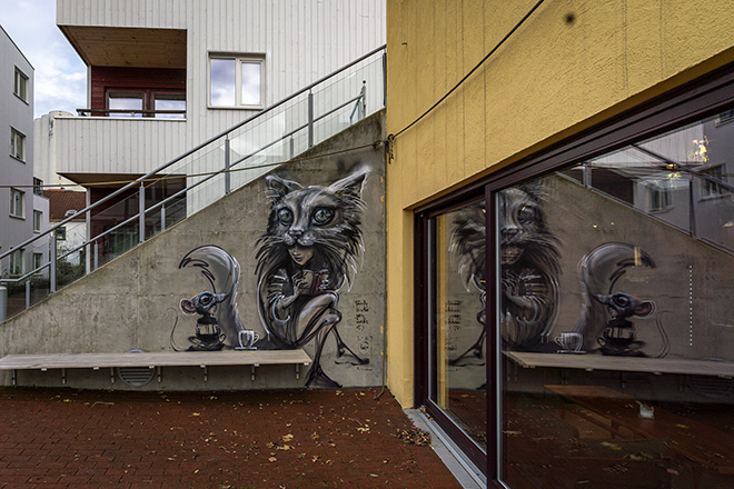 Hera - Mural, Stavanger. Photo credit: @bktallman