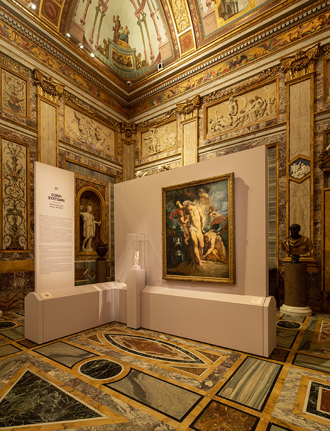 Il Tocco di Pigmalione. Rubens e la scultura a Roma. Installation view. Galleria Borghese. Photo credit: A. Novelli. ©Galleria Borghese