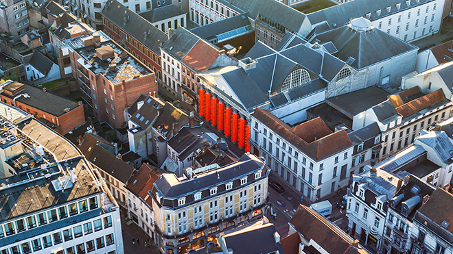 SpY - CONES, Aula Academica at Ghent University, Belgium, 2023. Photo credit: Dave Bruel