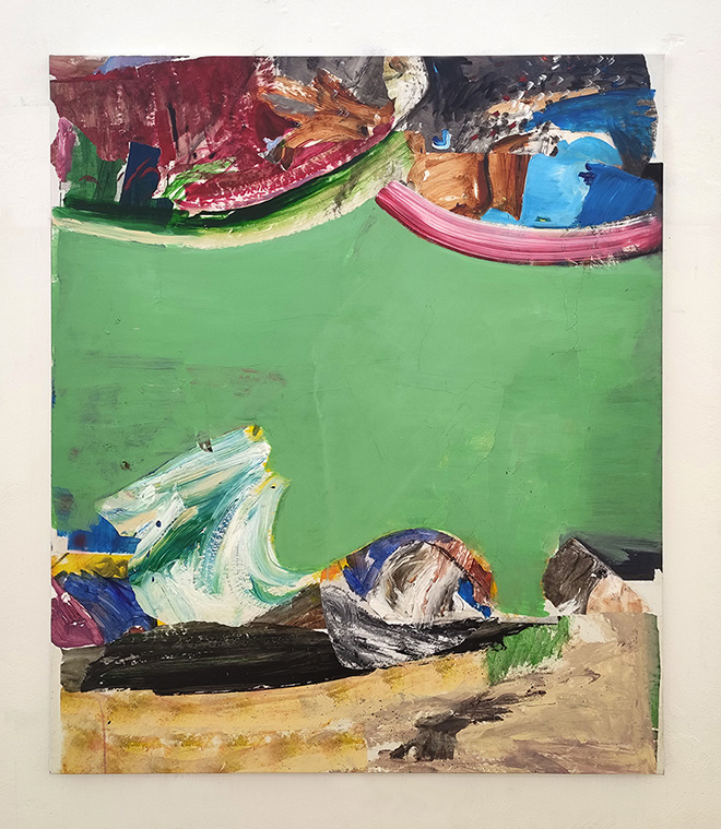Von Buren Contemporary - Luca Zarattini, Onde anomale, 2021, tecnica mista su tela, 175x150 cm