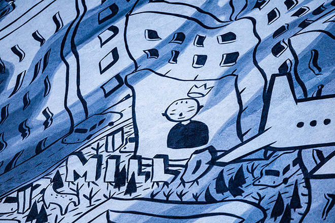 Millo - Murale a Torino, Piazza Bottesini 6. Photo credit: Mauro Ujetto