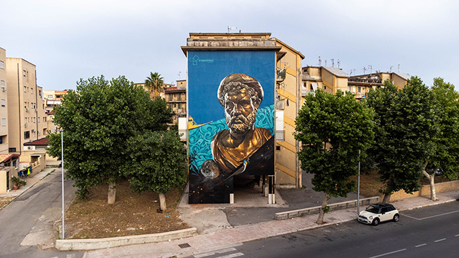 Kraser - Murale a Crotone per KRIU - KRotone Identità Urbane