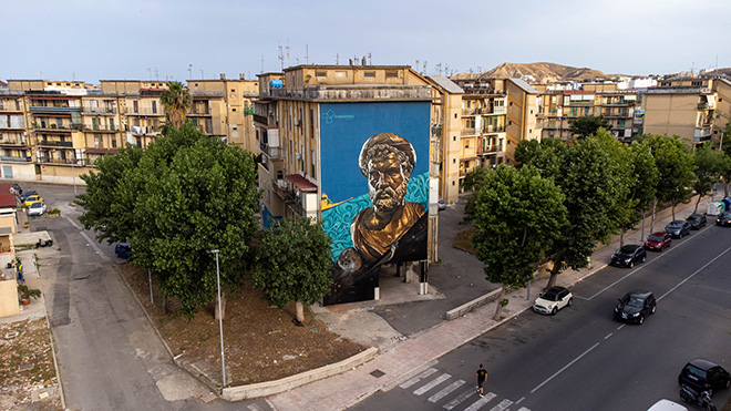 Kraser - Murale a Crotone per KRIU - KRotone Identità Urbane