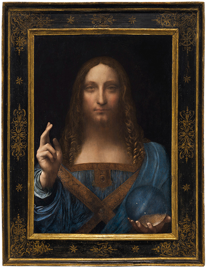 Leonardo da Vinci or Boltraffio (attrib) Salvator Mundi, circa 1500