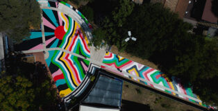 Michela Picchi - "As Above So Below", Nuii & Yourban 2030, murale alla Metro Garbatella (Roma)
