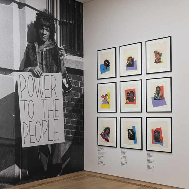 Installation view, Andy Warhol & Keith Haring. Party of Life. Photo: Elisabeth Greil, Bayerische Staatsgemäldesammlungen, Museum Brandhorst, Munich