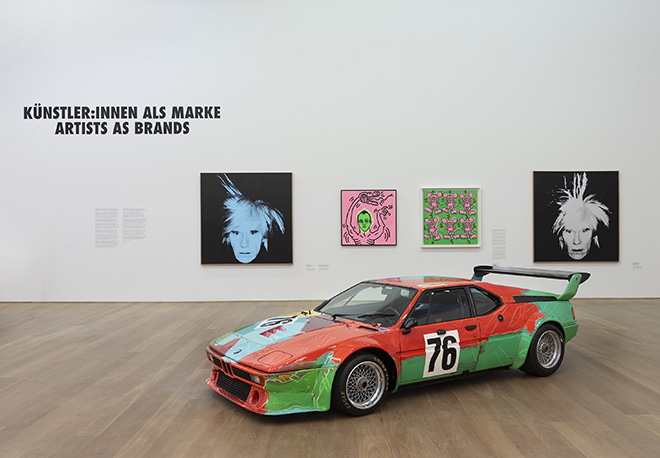 Installation view, Andy Warhol & Keith Haring. Party of Life. Photo: Elisabeth Greil, Bayerische Staatsgemäldesammlungen, Museum Brandhorst, Munich