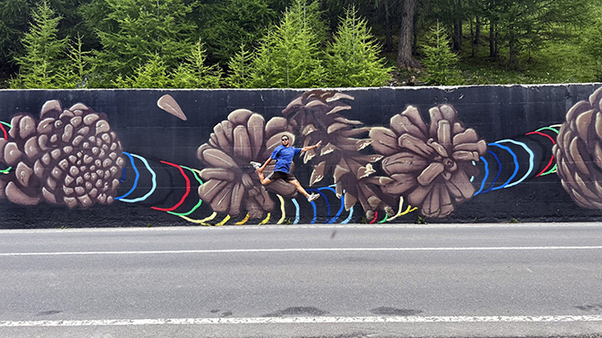 Luca Rancy - Murale, Pigne, Livigno Olimpiadi 2026, Livigno Alp Colors. Photo credit: Urban Colors