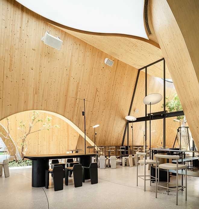 IDIN Architects - Harudot Chon Buri, Cafe, (Nana Coffee Roasters), Thailand. Photo credit: DOF Sky | Ground