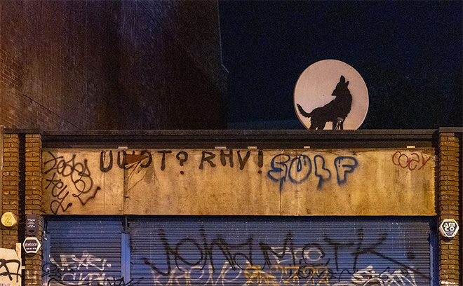 Banksy – “The Wolf”, Rye Lane, Peckam, Londra