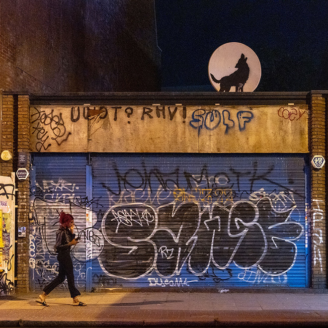 Banksy - The Wolf, Rye Lane, Peckam, Londra