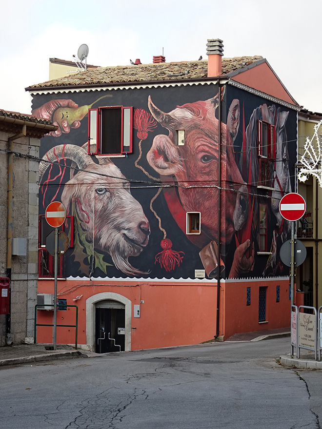 Nicola Alessandrini - R.C.150, murale a Santa Croce di Magliano per Premio Antonio Giordano 2024