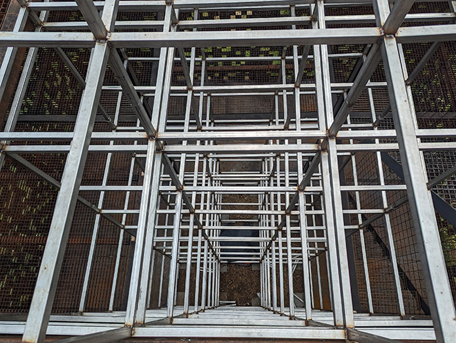 Alberto Frigo - THE CUBE, installation, Monte Novegno (Italy)