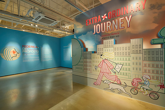 Federica Del Proposto - Extra + Ordinary Journey, installation view, Museum 209, Seoul. Photo credit: ©dArtworks.