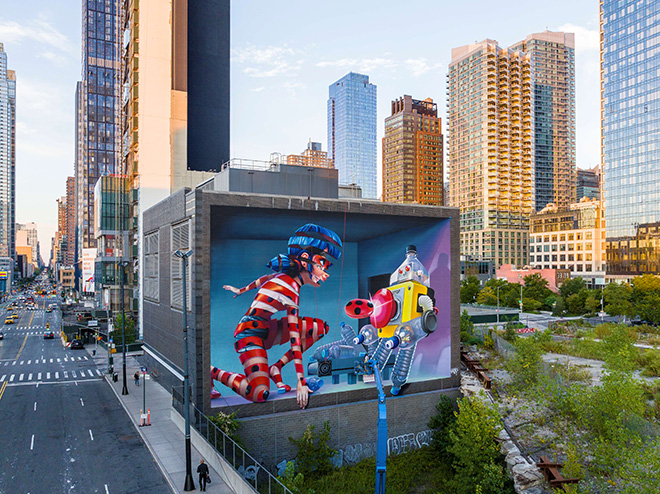 Super A - Plastics Mural, Hudson Yards, New York. Photo credit: @dr_derek for @StreetArtMankind