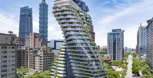 Vincent Callebaut Architectures - Tao Zhu Yin Yuan, The LEED Platinum Residential Tower, Taipei, Taiwan. ©Bes Engineering Corporation