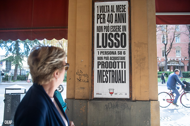 CHEAP x WeWorld - Legalize Mestruazioni, Bologna. Photo credit: Michele Lapini