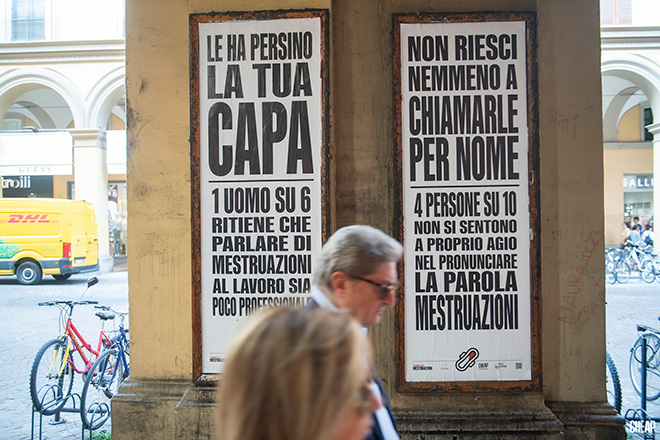 CHEAP x WeWorld - Legalize Mestruazioni, Bologna. Photo credit: Michele Lapini